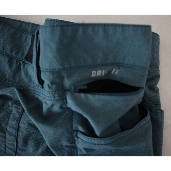 Nike SB 596358-359 Men's Sz 36 Teal Fremont Dri-FIT Stretch 5 Pocket Shorts - Picture 6 of 10